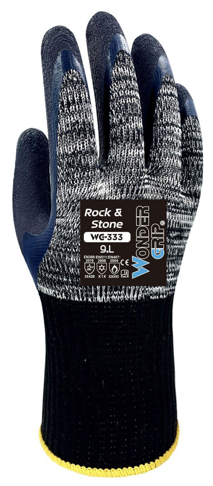 Wonder Grip Rock & Stone Gloves Size 9 Large WG-3339